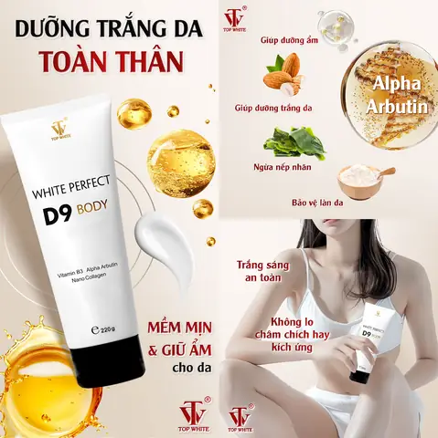 Kem dưỡng trắng da toàn thân White Perfect Body D9