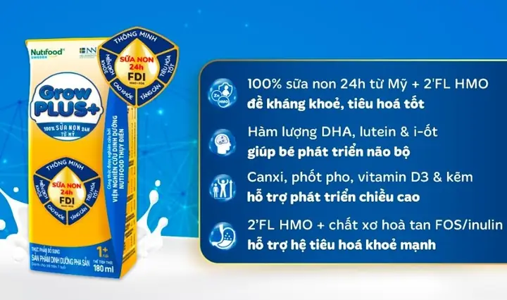 3.3. Sữa pha sẵn Grow Plus vàng