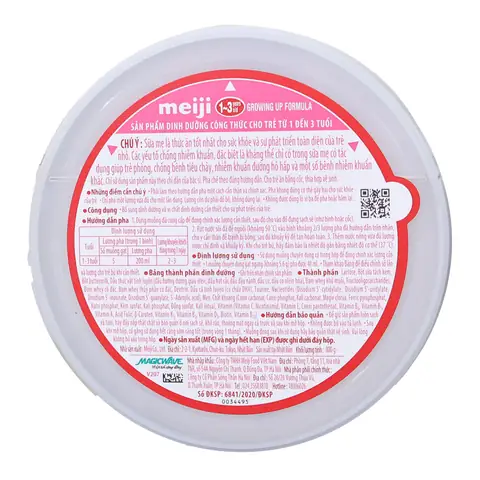 Đặc tính của sữa Meiji số 9 Growing Up Formula
