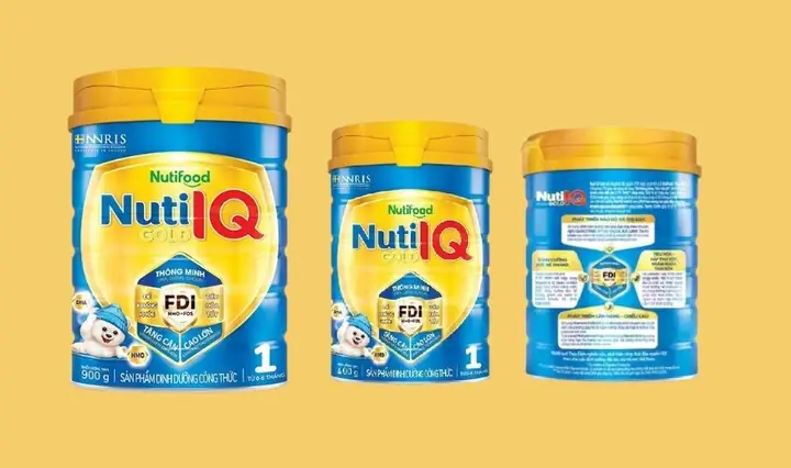 5.1. Sữa Nuti IQ Gold Step 1 cho trẻ 0 - 6 tháng tuổi