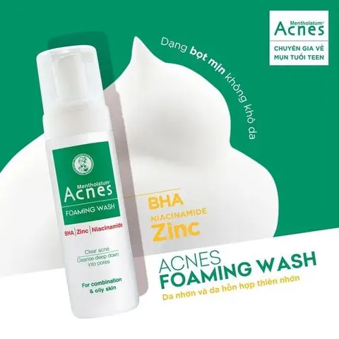 3.4. Bọt rửa mặt Acnes Foaming Wash