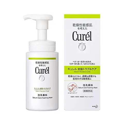 Sữa Rửa Mặt Curel Dạng Bọt Da Dầu 150ml