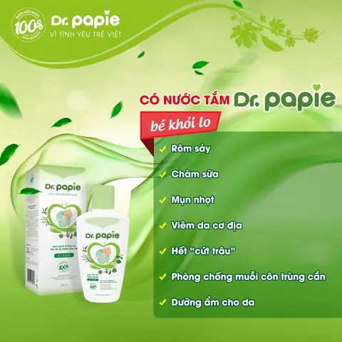 Nước tắm gội thảo dược Dr.Papie