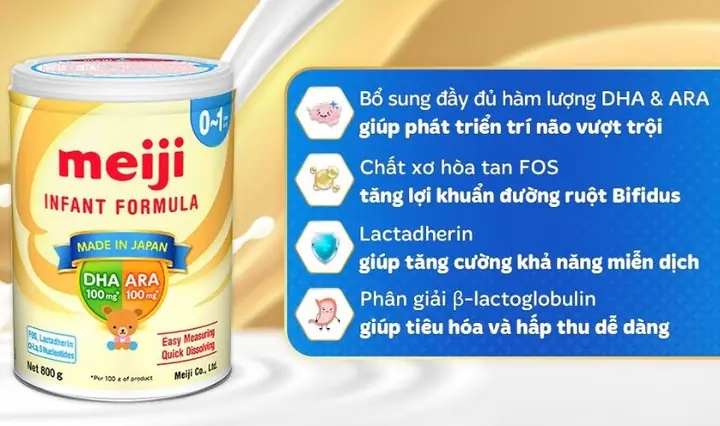 2.1. Sữa chứa đầy đủ các thành phần dinh dưỡng