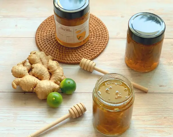 3Cách làm tắc gừng mật ong đường phèn