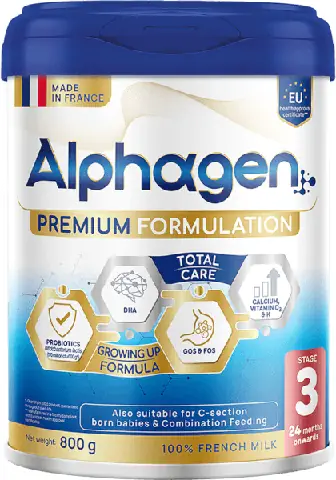 Sữa Alphagen Premium Formulation Total Care Growing Up Formula 800g (từ 24 tháng trở lên)