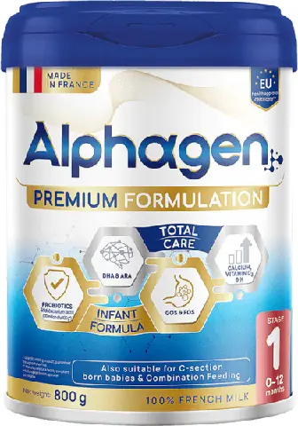 Sữa Alphagen Premium Formulation Total Care Infant Formula 800g (0-12 tháng)