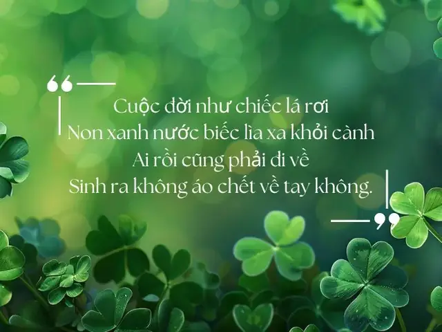 Thơ ngắn hay về cuộc sống 4 câu
