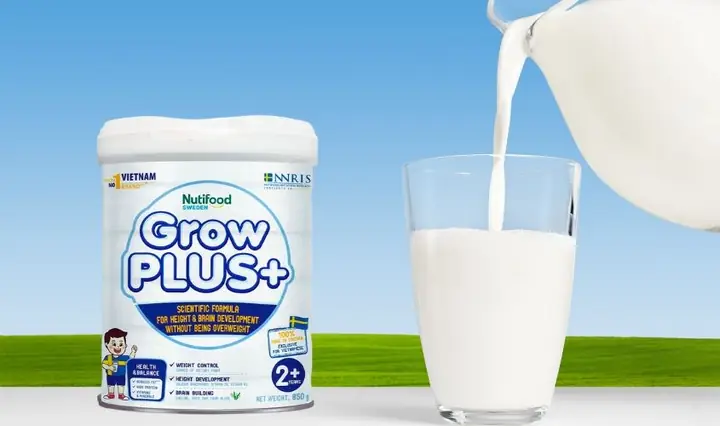 2.6Sữa bột Nutifood GrowPLUS+ trắng
