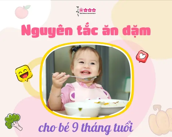 Nguyên tắc ăn dặm cho bé 9 tháng tuổi cha mẹ cần nhớ