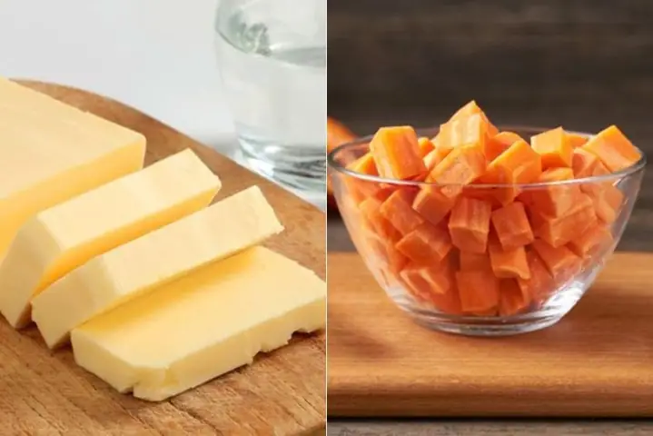 1.2. Cháo phô mai cà rốt cho bé
