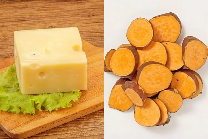 1.4. Cháo phô mai kết hợp khoai lang cho bé