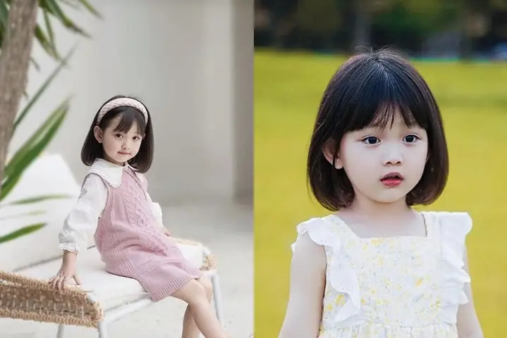 Kiểu tóc búp bê mái thưa đáng yêu