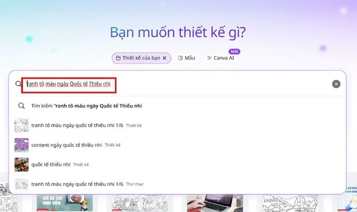 Cách thiết kế tranh tô màu ngày Quốc tế Thiếu nhi 1/6 bằng Canva