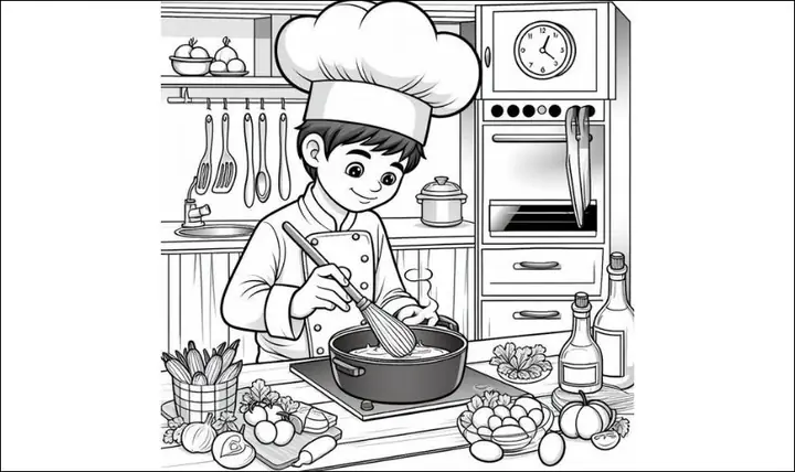 Tranh tô màu ngày Quốc tế Thiếu nhi 1/6 về nghề nghiệp, ước mơ