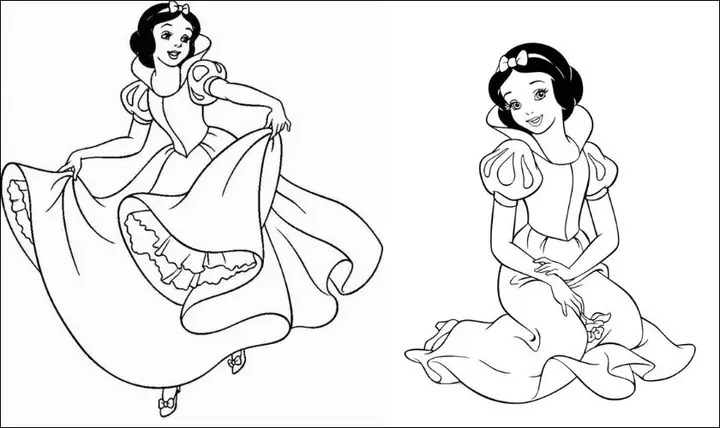 Tranh tô màu ngày Quốc tế Thiếu nhi 1/6 về nhân vật cổ tích