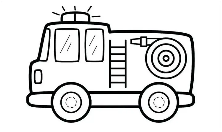 Tranh tô màu ngày Quốc tế Thiếu nhi 1/6 về phương tiện giao thông