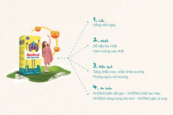Canxi sinh học Bestical D3 K2