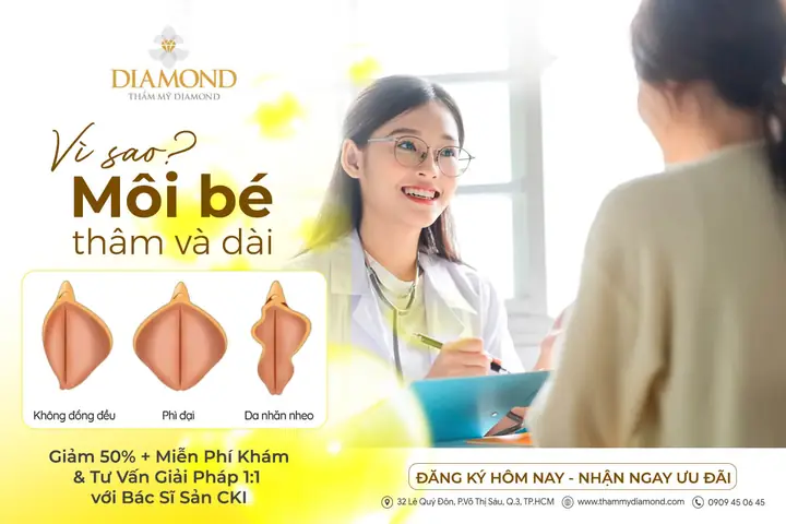 Vì sao môi bé thâm và dài