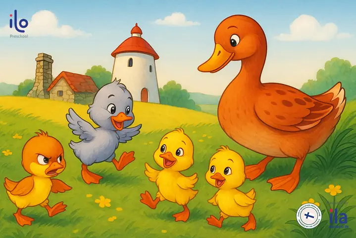 3. Vịt Xám không nghe lời mẹ