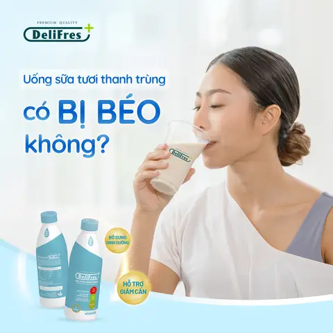 Uống sữa tươi thanh trùng có gây mập không?