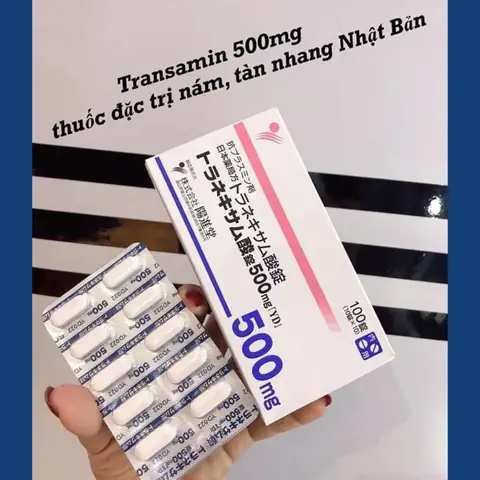 Công dụng của Viên uống trắng da trị nám Transamin 500mg Nhật Bản