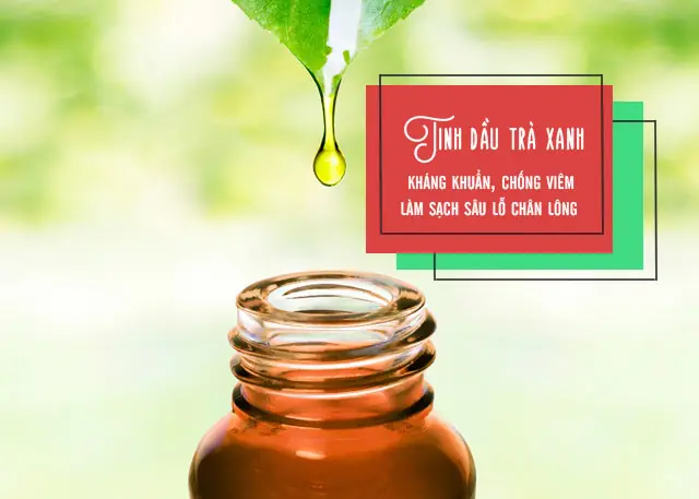 1.  Xông hơi trị mụn đầu đen bằng tinh dầu trà xanh
